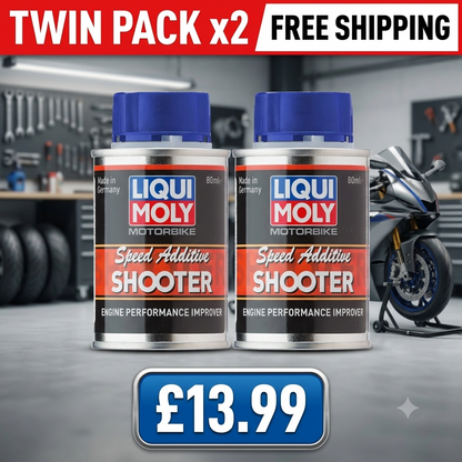 2x Liqui Moly Motorbike Speed Shooter 7820 Petrol Additive 80ml Twin Pack