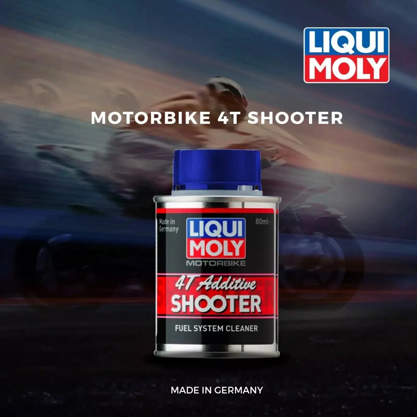 X2 Liqui Moly Motorbike 4T Additive Shooter 7822 80ml (Pack of 2) FREE SHIPPING