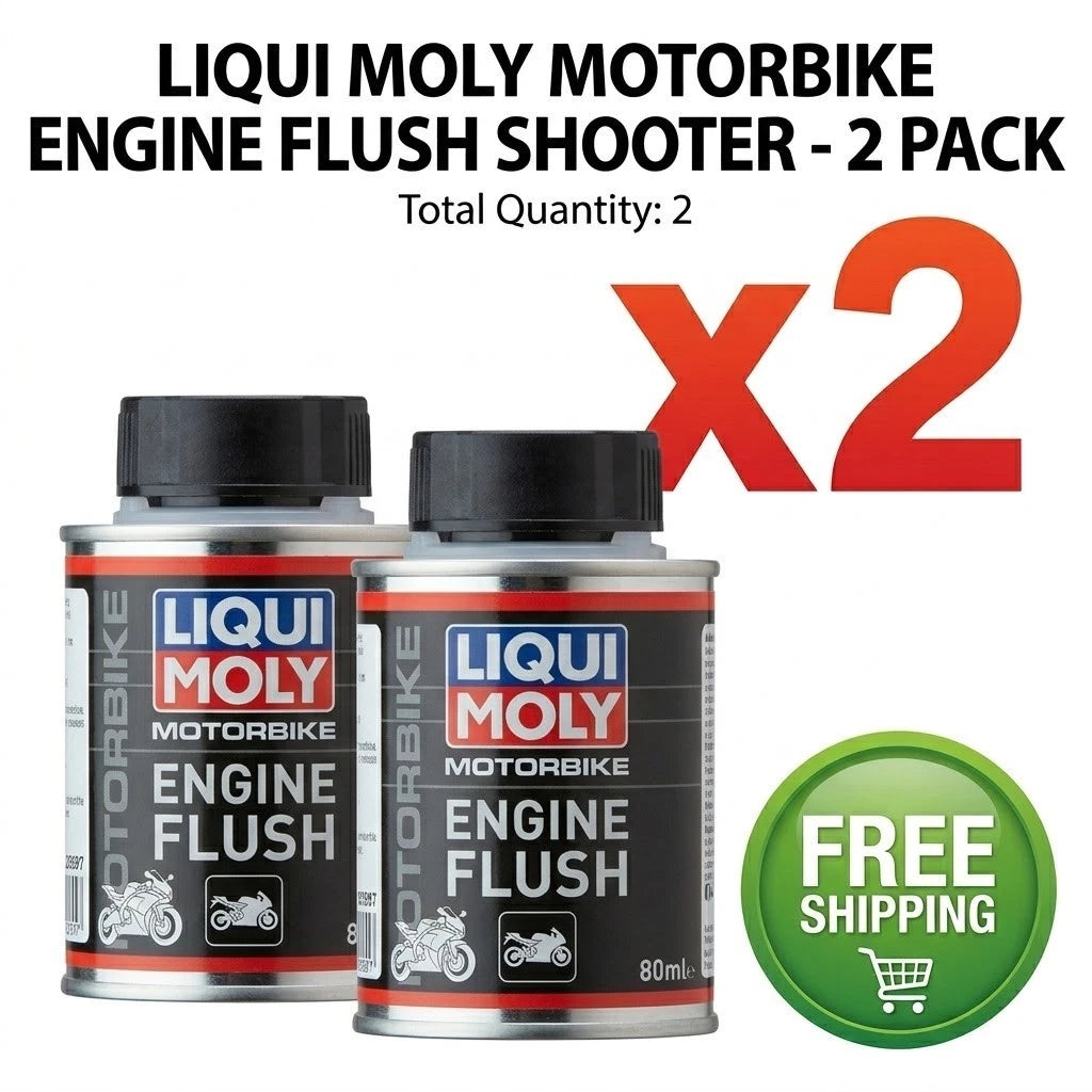 X2 Liqui Moly Motorbike Engine Flush Shooter 20597 80ml (Pack of 2) FREE SHIP