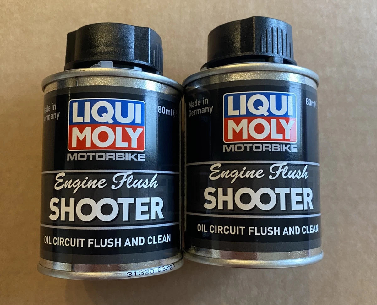 X2 Liqui Moly Motorbike Engine Flush Shooter 20597 80ml (Pack of 2) FREE SHIP