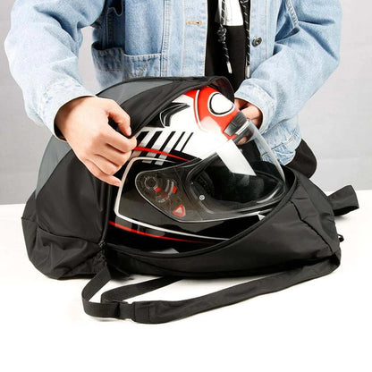 Motorbike Helmet Backpack Waterproof 28L Foldable Storage Bag Fits Full Face