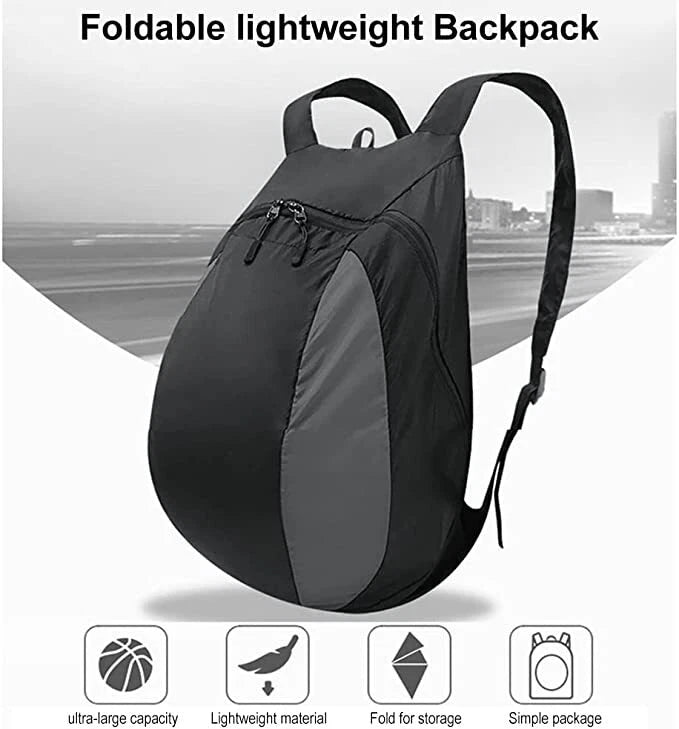 Motorbike Helmet Backpack Waterproof 28L Foldable Storage Bag Fits Full Face