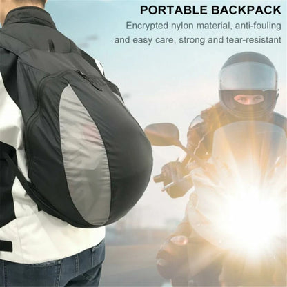 Motorbike Helmet Backpack Waterproof 28L Foldable Storage Bag Fits Full Face